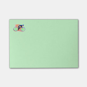 Notas Post-it® El montar en bicicleta artsy