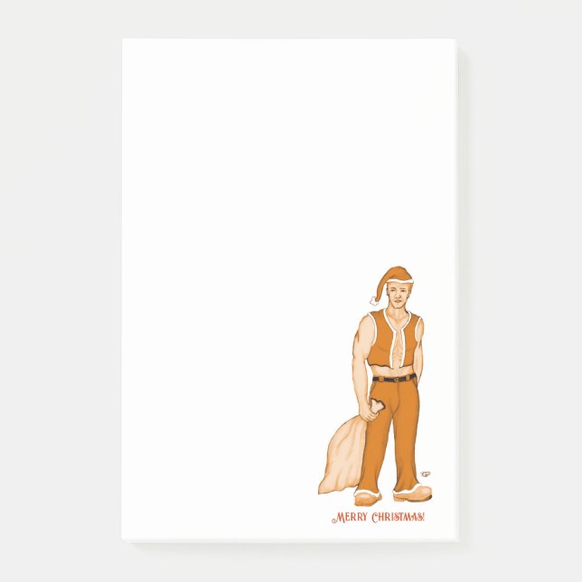 Notas Post-it® El nuevo Santa Claus - ¡Feliz Navidad! (Anverso)