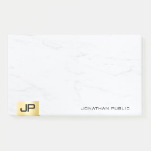 Notas Post-it® El Oro Y El Mármol Moderno Plantilla Simple Elegan