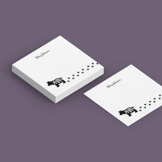 Notas Post-it® El oso negro y blanco de mamá personalizado (Subido por el creador)