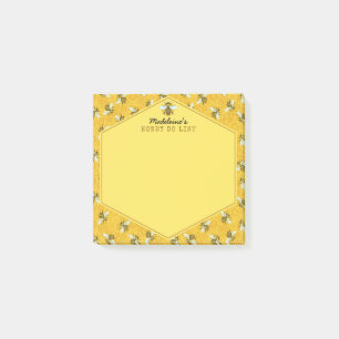 Notas Post-it® El panal de la abeja manosea la abeja que la miel
