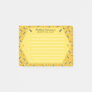 Notas Post-it® El panal de la abeja manosea la abeja que la miel