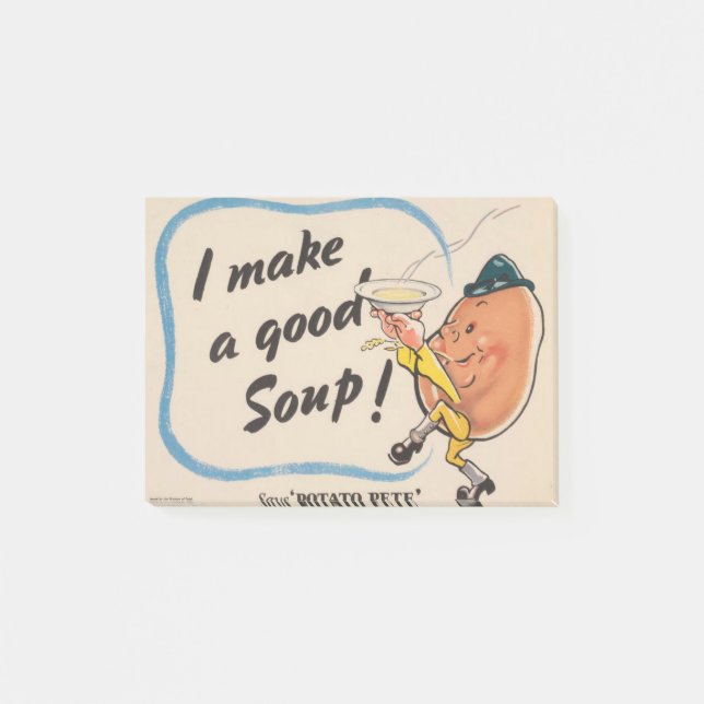 Notas Post-it® El Papa Pete hace una buena sopa (Anverso)