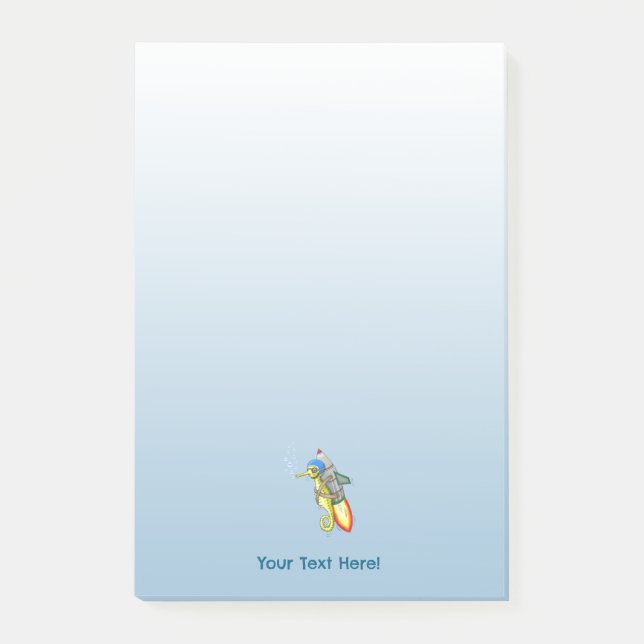 Notas Post-it® El paseo en jetpack del caballito de mar (Anverso)