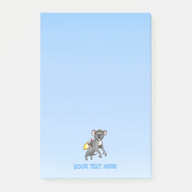 Notas Post-it® El paseo en jetpack del koala (Anverso)