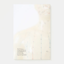 Notas Post-it® El pecho de la acupuntura se descolora