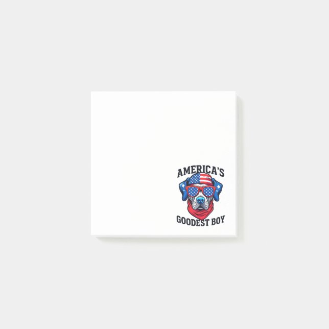 Notas Post-it® El perro más bueno de América (Anverso)