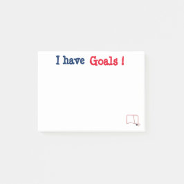 Notas Post-it® El personalizable I tiene poste de las metas que