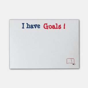 Notas Post-it® El personalizable I tiene poste de las metas que
