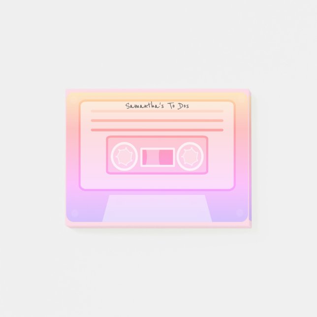 Notas Post-it® El Personalizado estético de vaporwave de los 90 p (Anverso)