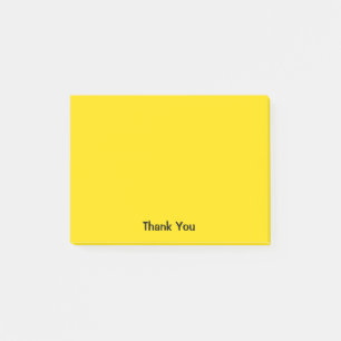 Notas Post-it® El personalizado le agradece amarillo del  