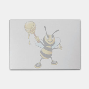 Notas Post-it® El Personalizado sonriente, Abeja, sostiene a Dipp