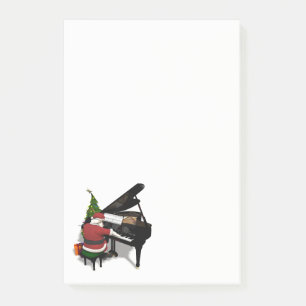 Notas Post-it® El pianista musical de Santa Claus