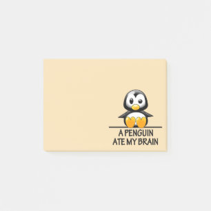 Notas Post-it® El pingüino divertido comió mi gráfico del cere