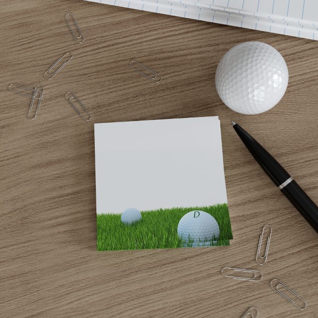 Notas Post-it® El post del personalizado Golf Monogram Golfer (Subido por el creador)