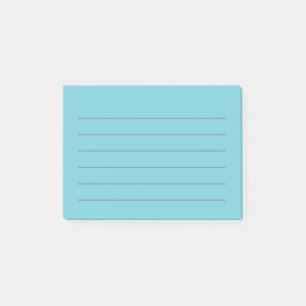 Notas Post-it® El Poste-it® azul observa 4" x 3"