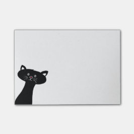 Notas Post-it® El Poste-it® lindo del gato negro observa 4 x 3