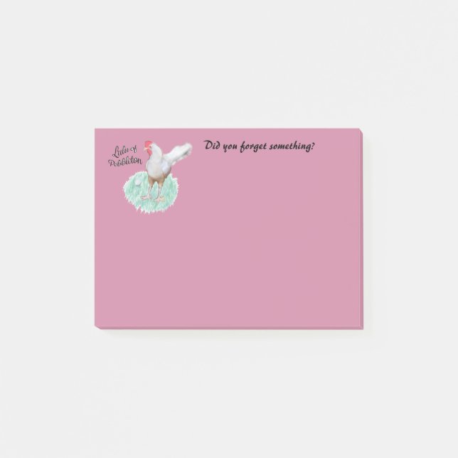 Notas Post-it® El Poste-it® observa a 4 x 3 Lulu los (Anverso)