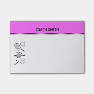 Notas Post-it® El profesor del coche de tenis PERSONALIZA