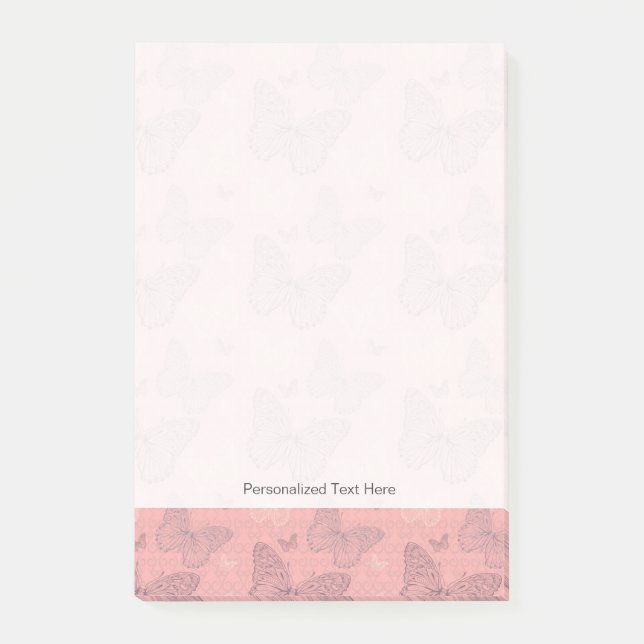 Notas Post-it® El rosa de la mariposa (Anverso)