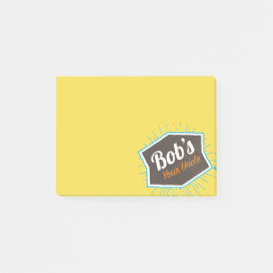 Notas Post-it® El su tío Funny Man Named Bob de Bob