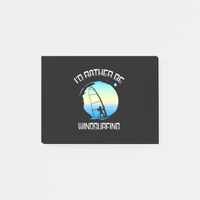 Notas Post-it® El Surfista Preferiría Ser Windsurf (Anverso)