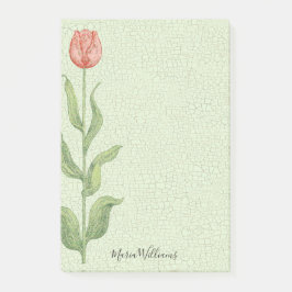 Notas Post-it® El tulipán rosado añade 4x6 conocido