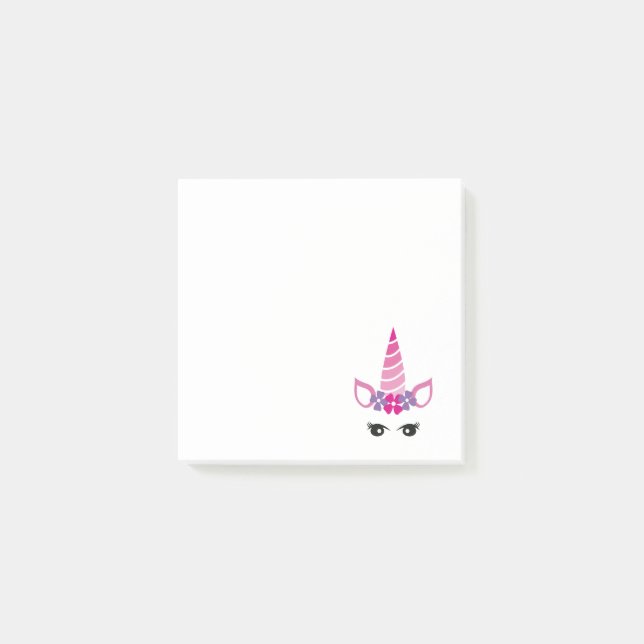 Notas Post-it® El Unicornio Rosa (Anverso)