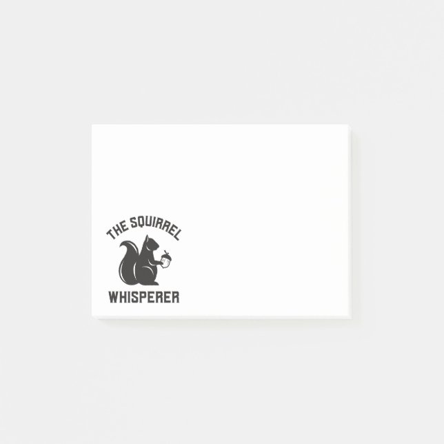 Notas Post-it® El Whisperer de la ardilla | Squirrel Lover (Anverso)