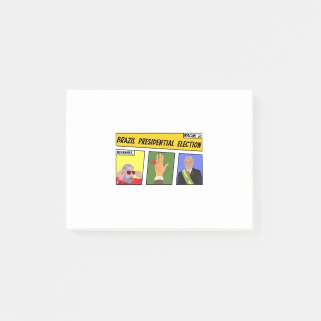 Notas Post-it® Elección presidencial en Brasil (Anverso)