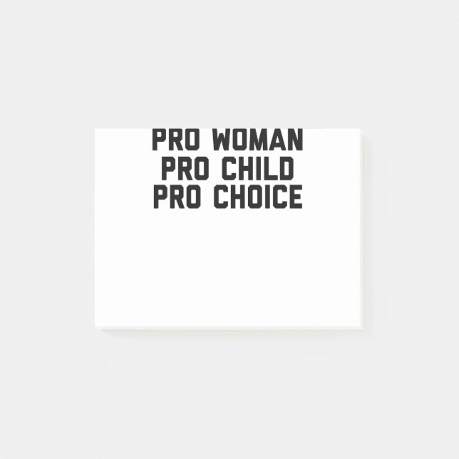Notas Post-it® Elección Pro-Child para mujeres Pro (Anverso)