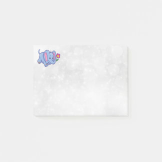 Notas Post-it® Elefante de dibujos animados lindo