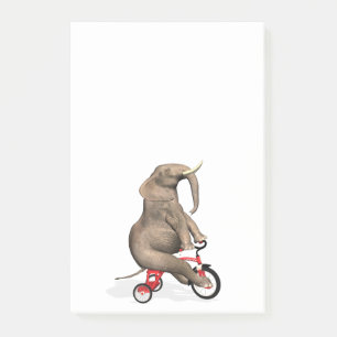 Notas Post-it® Elefante Feliz En Triciclo