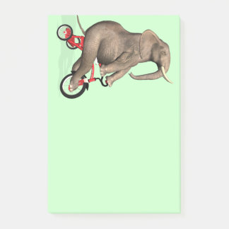 Notas Post-it® Elefante Feliz En Triciclo