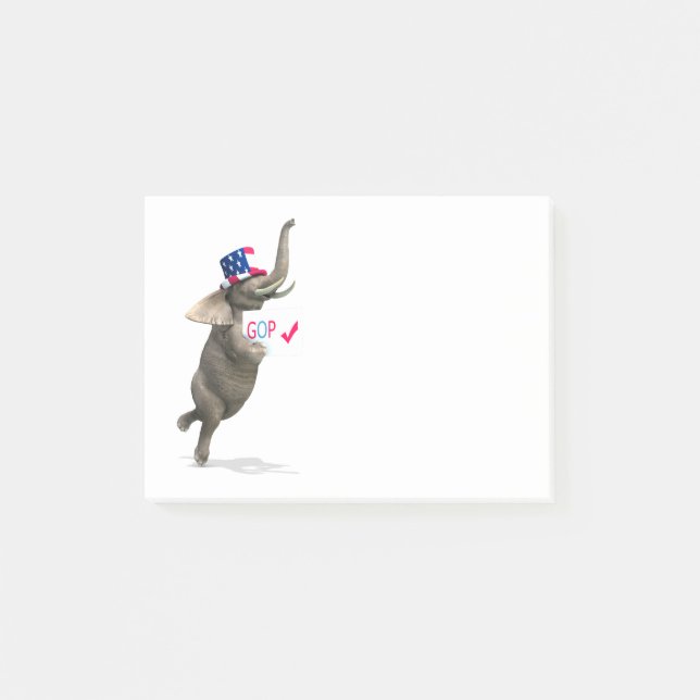 Notas Post-it® Elefante GOP (Anverso)