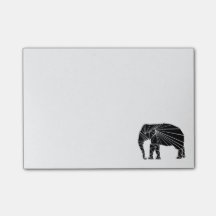 Elefante negro geométrico