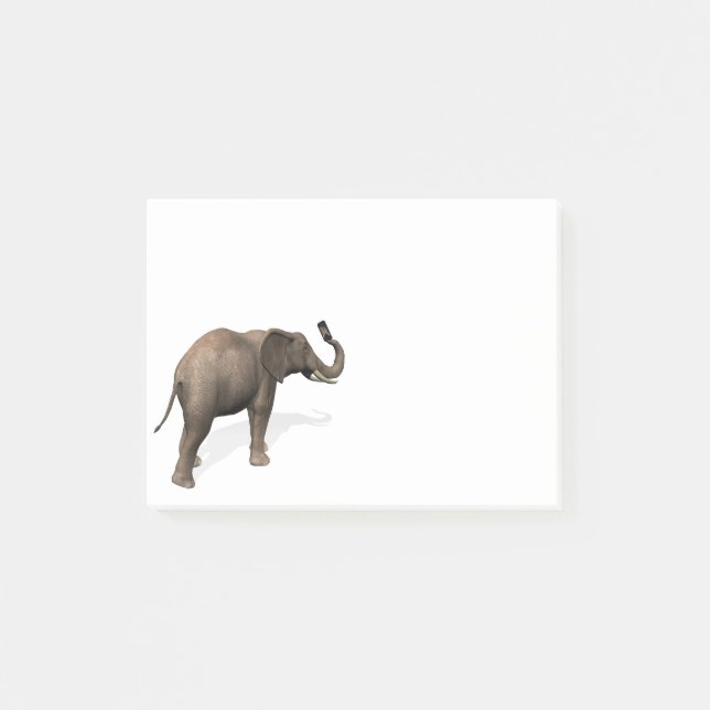 Notas Post-it® Elefante tomando un selfie (Anverso)