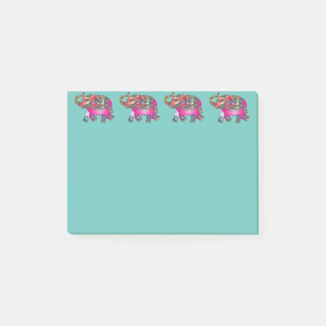 Notas Post-it® Elefantes afortunados (Anverso)