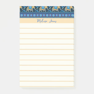 Notas Post-it® Elefantes azules personalizados