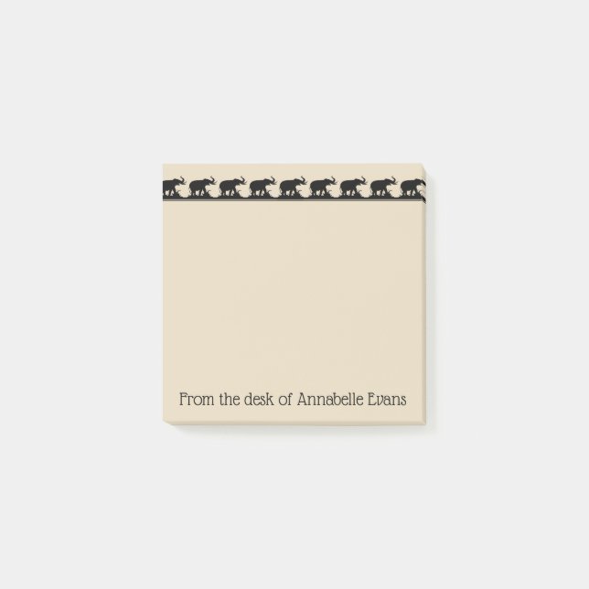 Notas Post-it® Elefantes en movimiento (Anverso)