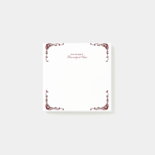 Notas Post-it® Elegancia barroca (Anverso)