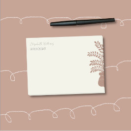 Notas Post-it® Elegant Botanical Personalized Notes