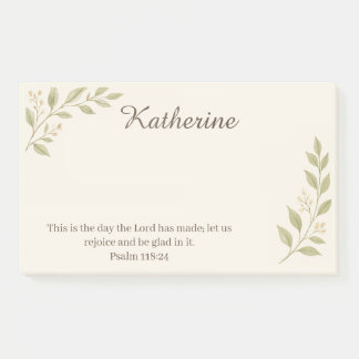 Notas Post-it® Elegant Christian Botanical Sticky Notes 10"x6"