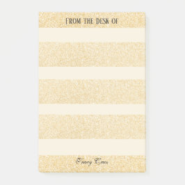 Notas Post-it® Elegant Gold Custom Notes