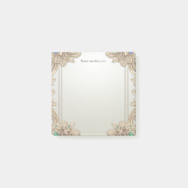 Notas Post-it® Elegant Gold Ornate Post it Notes