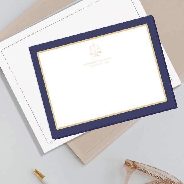 Notas Post-it® Elegant gold scales of justice logo attorney (Subido por el creador)