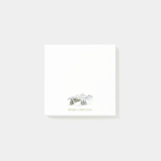 Notas Post-it® Elegant Merry Christmas (Anverso)