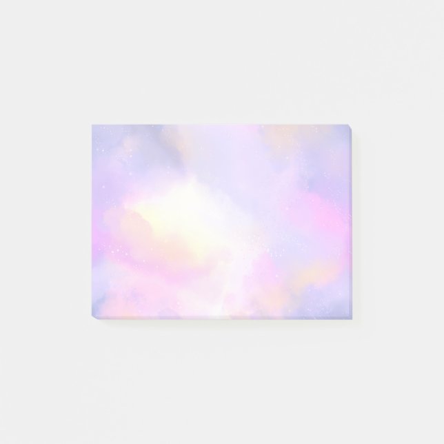 Notas Post-it® Elegante Abstracto Acuarela Diseño de Espacio Cósm (Anverso)
