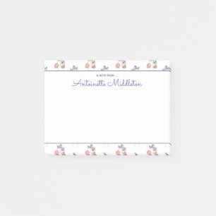 Notas Post-it® Elegante acuarela Floral Rosa Lavendar Personaliza