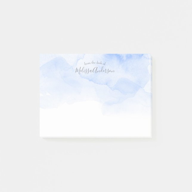 Notas Post-it® Elegante, acuarela, moderno, moderno y de Moda (Anverso)